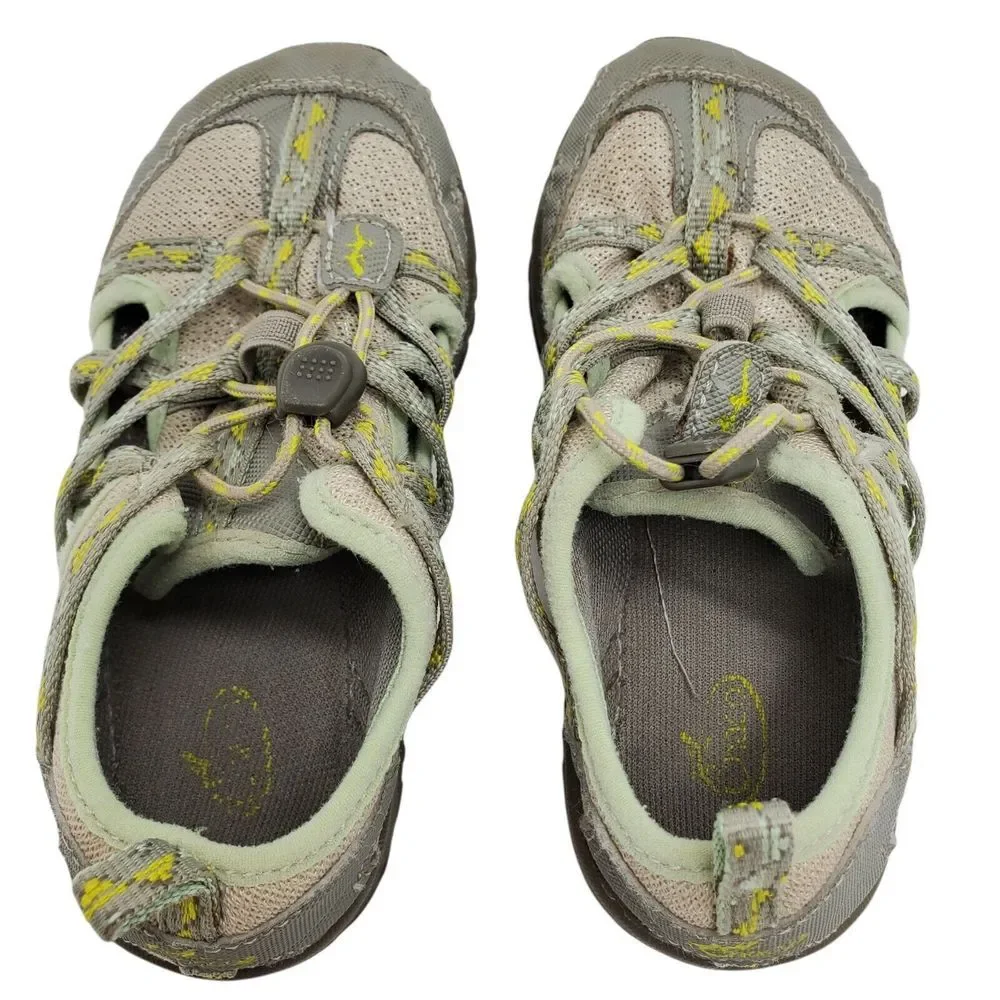 Chaco‎ Shoes Outcross Kids Youth Size 11 J180236 Water Outdoor Taupe Green